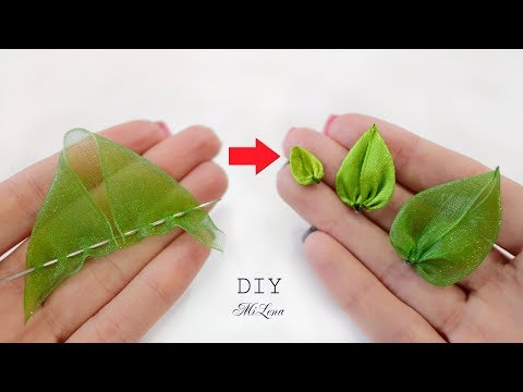 Видео: ☘ ЛИСТИКИ НА ИГОЛКЕ ☘ СУПЕР-БЫСТРО И ПРОСТО ☘ Leaf with a needle