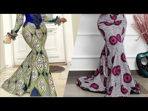 Видео: Как раскроить и сшить юбку-русалку со шлейфом, используя 3 ярда ткани Анкара