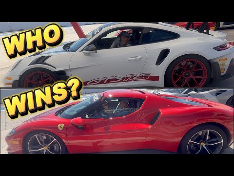 Видео: Porsche 911 GT3 RS против Ferrari 296 GTB: КТО ПОБЕДИТ НА ГОНОЧНОЙ ТРАССЕ?
