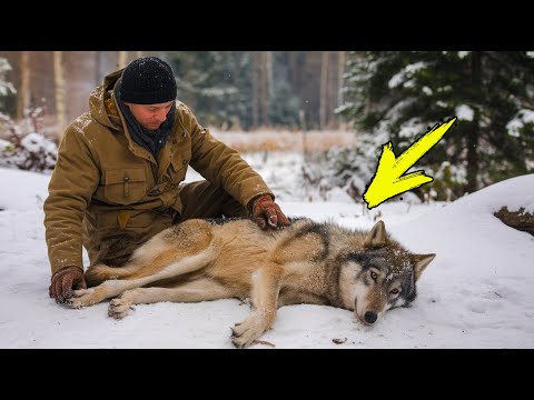 Видео: Охотник кормил умирающую волчицу. А через год он услышал странный звук и закричал!
