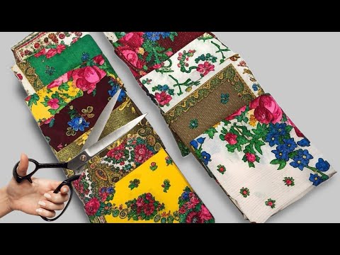 Видео: 5 лучших и быстрых способов переработать старые платок ♻️ Очень простые идеи для шитья
