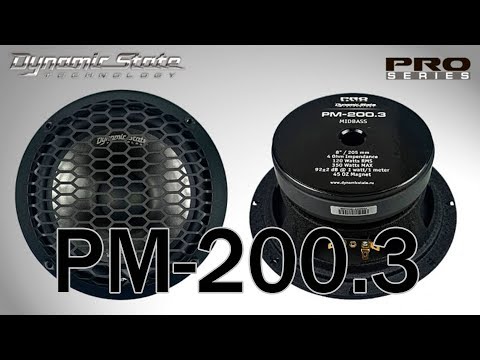 Видео: Dynamic State PM-200.3 PRO Series мидвуфер 8, распаковка, обзор, прослушивание в зя и фи