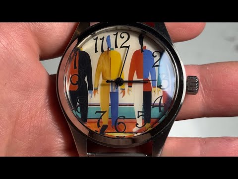 Видео: Дмитрий Бродниковский-часы Ракета Малевич Авангард сапфир+сталь