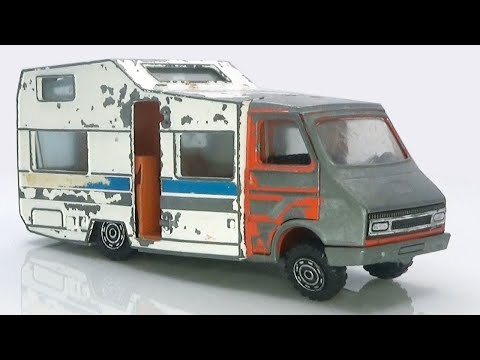 Видео: Реставрация автодома FIAT Motocaravan Arca Jet. Литая модель от Mercury, Италия.