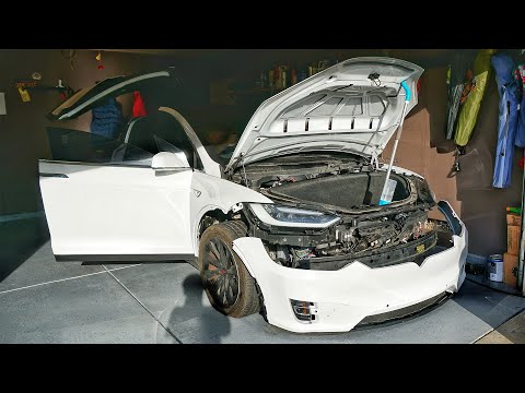 Видео: Битая Tesla Model X С Рук - Поедет Ли Она?
