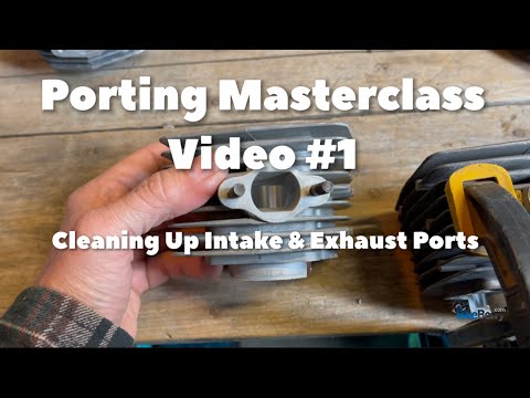 Видео: Видео по портированию №1 — Очистка впускных и выпускных каналов