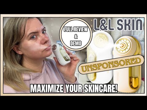 Видео: Утренний уход за кожей для сияющей кожи | Обзор устройства для трансдермального увлажнения L&L SK...