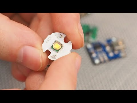 Видео: Модуль Li-ion зарядки TP5000 как LED драйвер