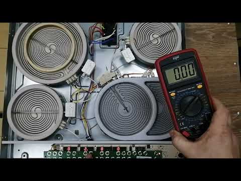 Видео: Не работают две конфорки Электрическая стеклокерамическая варочная панель Ремонт бытовой техники