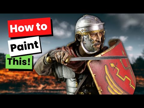 Видео: Раскрашиваем этот потрясающий бюст римского легионера в масштабе 1/10