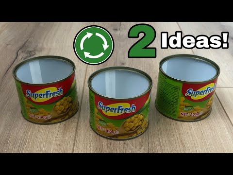 Видео: 2 разные идеи переработки с жестяными банками