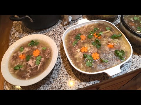 Видео: ХОЛОДЕЦ из ножек, копыт и ушей без желатина. Лучший!!! Russian Meat Jelly
