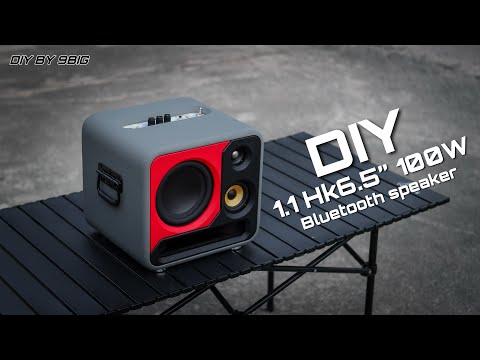 Видео: Самодельная Bluetooth-колонка 1.1, сабвуфер HK6.5", 100 Вт, самостоятельная сборка Bluetooth-коло...