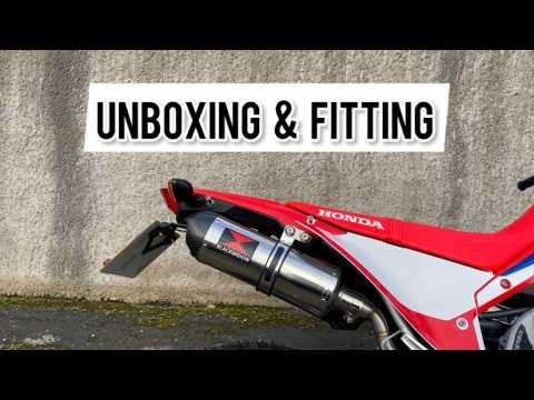 Видео: Распаковка и установка полной выхлопной системы Black Widow на мой CRF 300 L