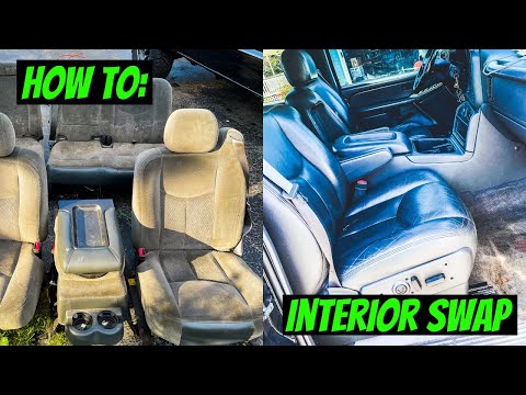Видео: Как снять сиденья Silverado и поменять центральную консоль на кресла Captains (с Chevrolet Avalan...