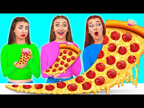 Видео: Большая, Средняя или Маленькая Тарелка Челлендж | Безумная Кулинарная Битва от Trend DO Challenge