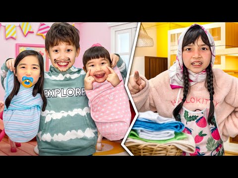 Видео: ПАПА МЕН МАМА😱|АЛИНУР МЕН ЖАСМИН МАМА ПАПА БОЛДЫ🤣👀|ТОМИРИСТЫ БҰРЫШҚА ТУРҒЫЗЫП ЖАЗАЛАДЫ🤯
