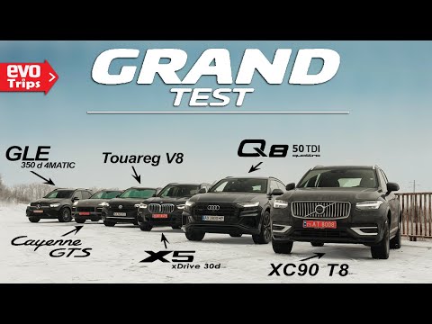 Видео: BEST SUV 2021: Cayenne GTS / BMW X5 / Mercedes GLE / Audi Q8 / VW Touareg V8 / Volvo XC90 T8 – ч.01