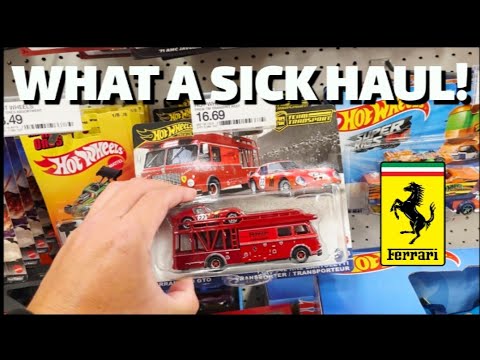 Видео: Какой потрясающий улов! Новая Ferrari от Hot Wheels Team Transport! И многое другое! Да!