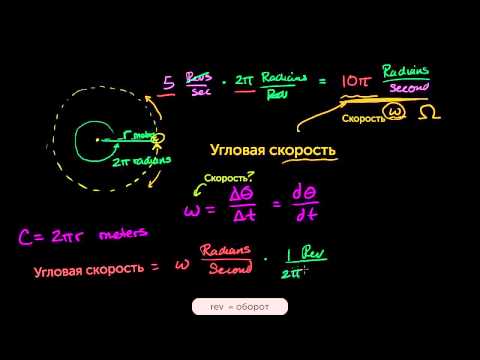 Видео: Соотношение угловой скорости и линейной скорости