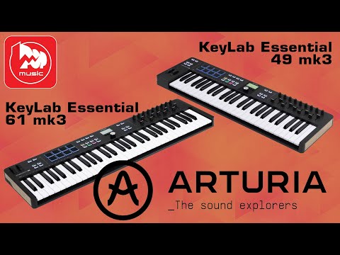 Видео: Миди-клавиатуры ARTURIA KeyLab Essential mk3 (49 и 61 клавиша)