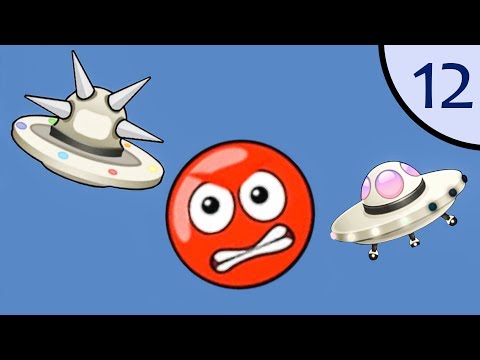 Видео: Новый Несносный КРАСНЫЙ ШАР #12. Летающие тарелки. Мультик ИГРА New Red Ball 2 на Игрули TV
