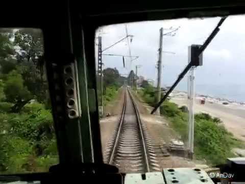 Видео: Из кабины электровоза ВЛ10-1300 на участке Лоо-Сочи