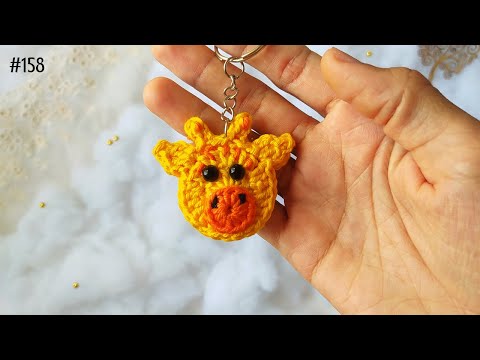 Видео: брелок с изображением жирафа крючком (с субтитрами)