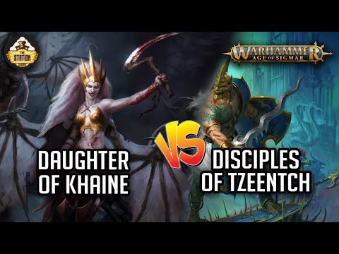 Видео: Daughter of Khaine vs Disciples of Tzeentch | Репорт | 2000 PTS | Warhammer Age of Sigmar