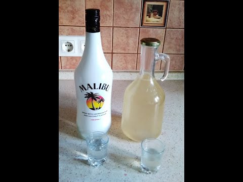 Видео: Ликер кокосовый аналог ликера Малибу liqueur coconut homemade recipe