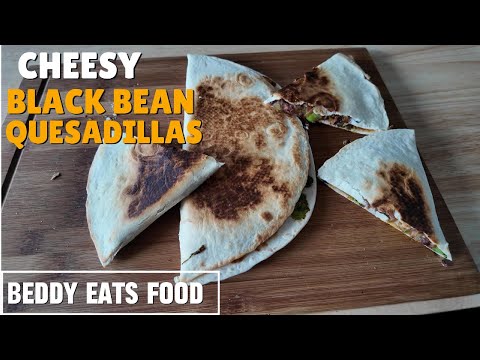 Видео: Кесадилья с черной фасолью и сыром