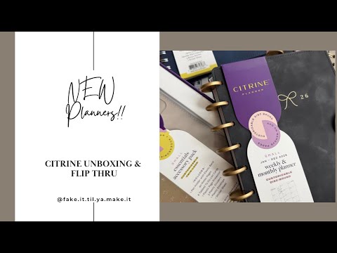 Видео: НОВЫЕ ежедневники Citrine: распаковка и просмотр | Планирование | Для профессионалов | Работающая...
