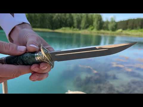 Видео: Ножи ручной работы Финки нквд из стали 110х18 и нож бычак из стали х12мф!89040402817 номер для связи