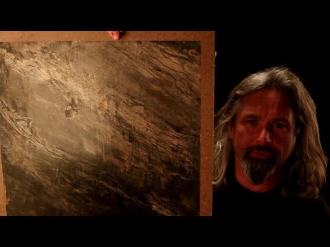 Видео: Полуночный мираж: техника чёрной штукатурки, граселло с бронзой и медным воском, Рональд Лейман