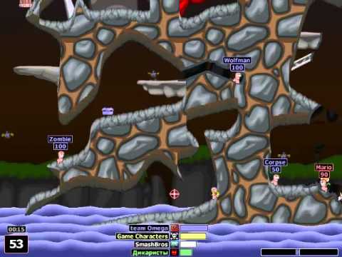 Видео: Стрим Worms Armageddon (PC) - Omegacorpse, QSquirrel, Slowpoke, Skywalker (+Ivaaw)