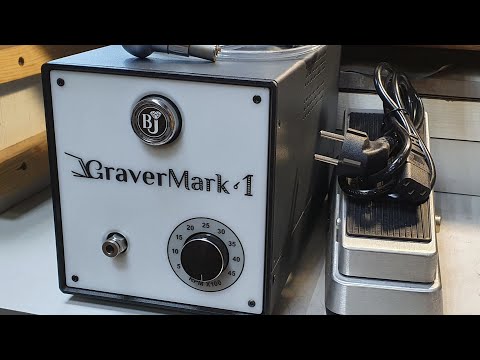 Видео: демонстрация работы пневмогравера GraverMark-1. гравировка серебряного замка. прорезание контура.