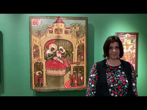 Видео: Икона "Рождество Богоматери". Музей имени Андрея Рублева