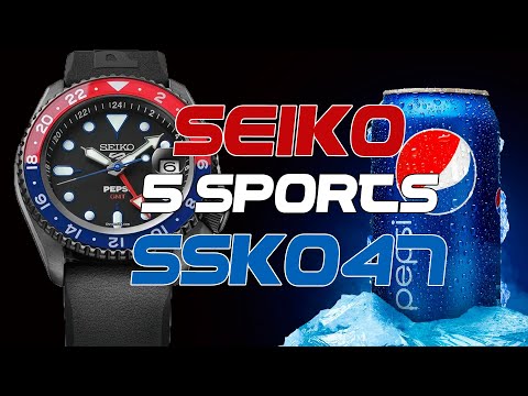 Видео: Обзор Seiko SSK047 / Seiko 5 Sports x Pepsi Limited Edition