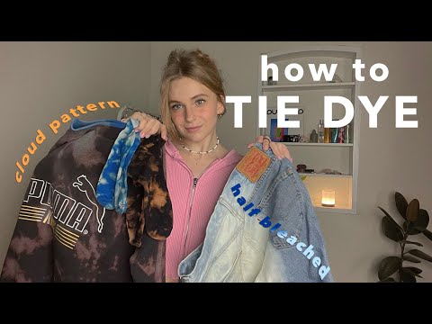 Видео: DIY tie-dye | как сделать тай дай белизной