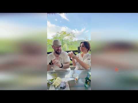 Видео: Анфиса Чехова с Александром дегустируют китайское мороженое!
