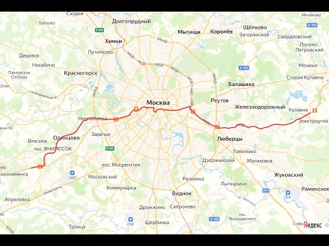 Видео: Москва с запада на восток