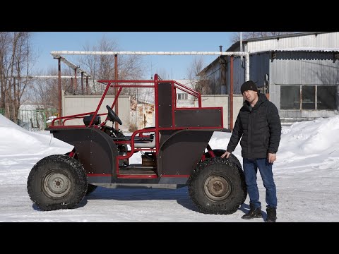 Видео: самодельный вездеход с необычной подвеской. подробно о конструкции.