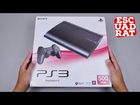 Видео: PS3 Super Slim Russia Распаковка PlayStation 3 CECH-4006C Charcoal Black 500GB th '2012