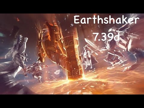 Видео: Самый метовый мидер патча. Earthshaker 7.39d gameplay