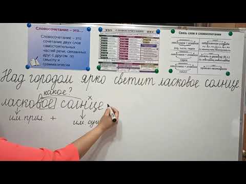 Видео: Русский язык. 3-4 класс. Словосочетание. Ким Е.О., учитель начальных классов.