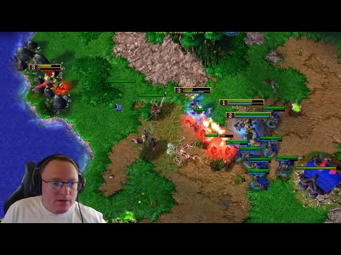 Видео: Ночной Warcraft III от Вудуша | Потная катка против корейского орка