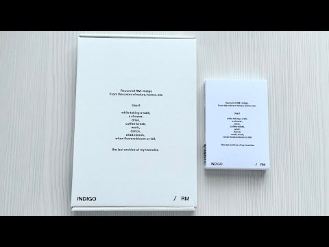 Видео: Распаковка альбома RM / Unboxing album RM Indigo (Set)