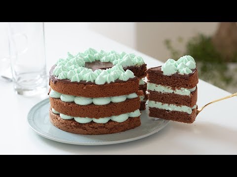 Видео: Шоколадно-мятный торт и ледяной кофе латте ｜ HidaMari Cooking