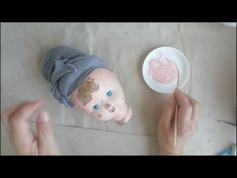 Видео: Реставрация прессопилочной куклы СССР