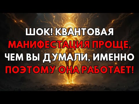 Видео: Манифестируйте Мгновенно: Квантовая Сила Проще, Чем Вы Думаете! Вот Почему Это Работает